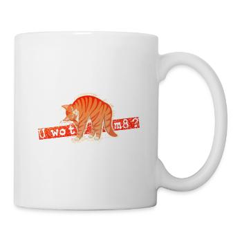 U wot m8 - Orange Cat - Mug - white - Right