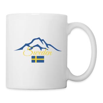 Suède Montagnes Suède - Mug blanc - blanc - Droite