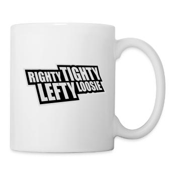 Righty Tighty Lefty Loosie Funny DIY Logo - Mug - white - Right