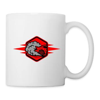 Automobile Icône Automobile Course - Mug blanc - blanc - Droite