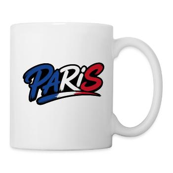 PARiS France Patriote Bleu Blanc Rouge - Mug blanc - blanc - Droite