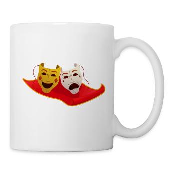 Musical Theatre Flying carpet with theater masks - Tasse - Weiß - Rechts