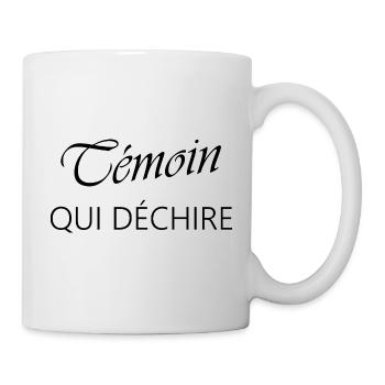 T-shirt Humour Témoin Qui Déchire Mariage - Mug blanc - blanc - Droite