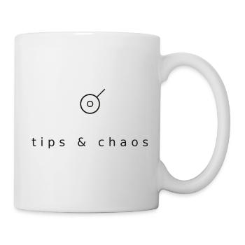 Pourboires et chaos - barman minimaliste - Mug blanc - blanc - Droite