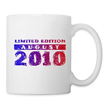 16e anniversaire Édition Limitée 08/2010 - Mug blanc - blanc - Droite