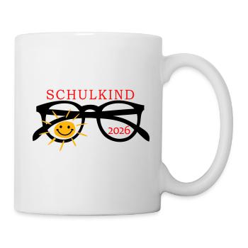 coole Sonnenbrille Schulkind  - Tasse - Weiß - Rechts
