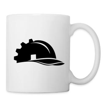 Casque et maison pour ouvriers du bâtiment - Mug blanc - blanc - Droite