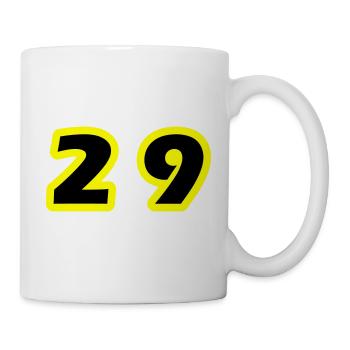 29 Symbole numérique - Mug blanc - blanc - Droite