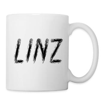 Linz Austria - Brush Stroke City Black - Mug - white - Right