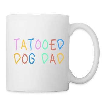 Chien tatoué Papa offert pour la fête des pères - Mug blanc - blanc - Droite