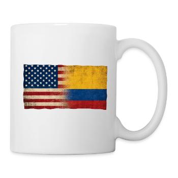 Identité du drapeau d’amitié États-Unis-Paraguay - Mug blanc - blanc - Droite