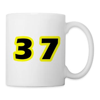 37 Zahl symbol - Tasse - Weiß - Rechts