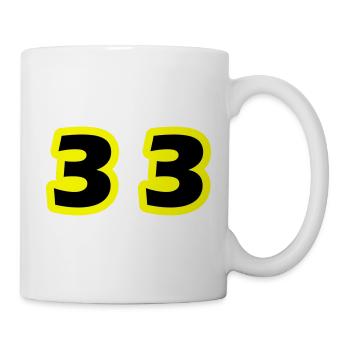 33 Zahl symbol - Tasse - Weiß - Rechts