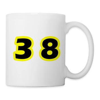 Symbole du chiffre 38 - Mug blanc - blanc - Droite
