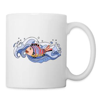 Fisch - Tasse - Weiß - Rechts