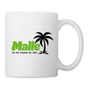  Malle ist nur einmal im Jahr 2027 – grün - Tasse - Weiß - Rechts