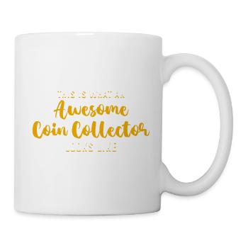 Coin collector - Mug - white - Right