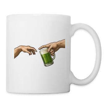 Grünes Bier – Die Kreation – Lustiges Bier - Tasse - Weiß - Rechts