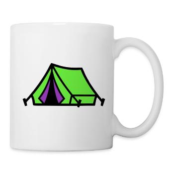 Festival Zelt Camping Icon - Tasse - Weiß - Rechts