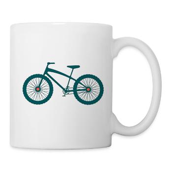 Mountain Bike Bike Silhouette Design - Mug - white - Right