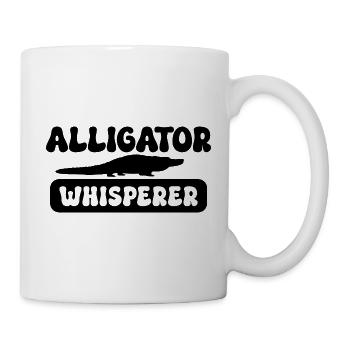 Alligator Whisperer – Lustiges Reptilien Design - Tasse - Weiß - Rechts