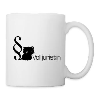 Jura Katze Volljuristin - Tasse - Weiß - Rechts