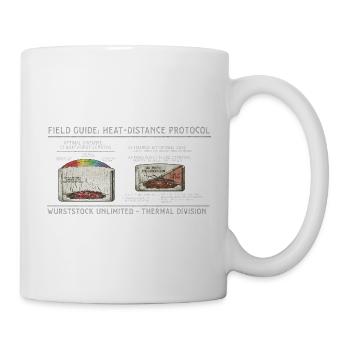 Wurst-Heatdistanz Protokoll - Tasse - Weiß - Rechts