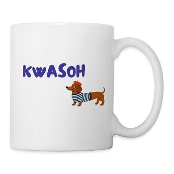 Croissant Pardoie : Français teckel - Mug blanc - blanc - Droite