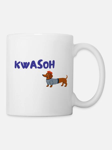 Croissant Pardoie : Français teckel - Mug blanc - blanc