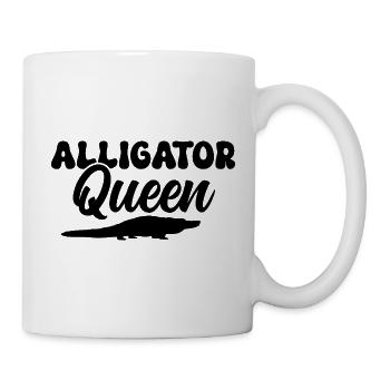 Alligator Queen Reptilien Fan - Tasse - Weiß - Rechts