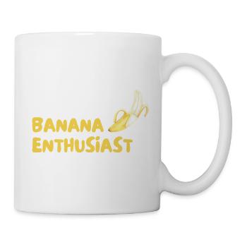 Banana Enthusiast Logo - Tasse - Weiß - Rechts