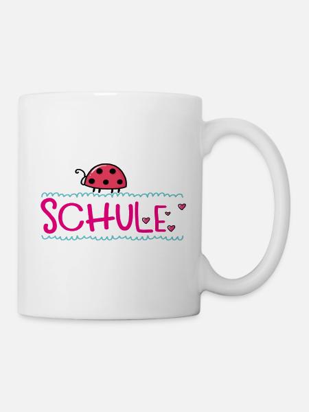 Schule mit Glück - Tasse - Weiß
