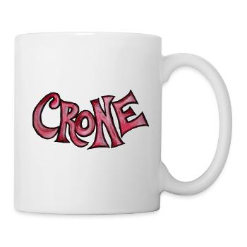 Crone Red Grotesque Text - Tasse - Weiß - Rechts