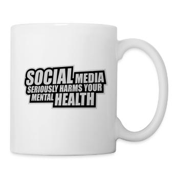Les réseaux sociaux nuisent sérieusement à la santé mentale selon les affirmations - Mug blanc - blanc - Droite
