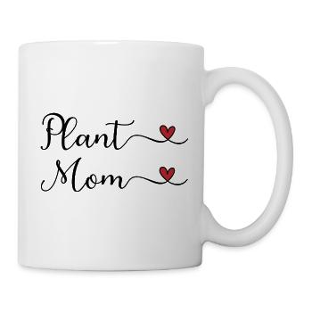 Pflanzenmama-Herz - Tasse - Weiß - Rechts