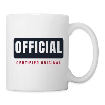 Barre officielle de lettrage - Équipe officielle - Mug blanc - blanc - Droite
