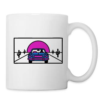 Desert Highway Car Logo - Mug - white - Right