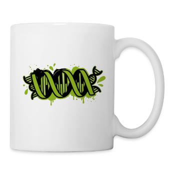 DNA Helix Graffiti Graphic - Mug - white - Right