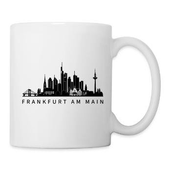 Skyline Frankfurt am Main - Tasse - Weiß - Rechts