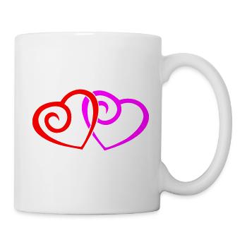 Hearts Love - Mug - white - Right