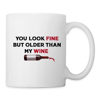 Fine Wine Bottle Art - Mug - white - Right
