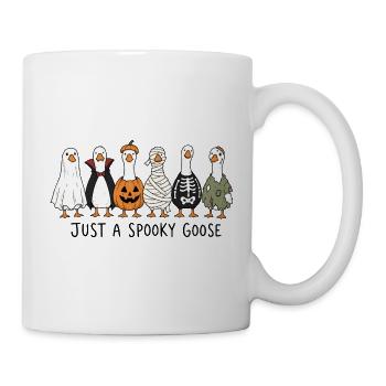 Just a Spooky Goose - Funny Halloween Geese - Mug - white - Right