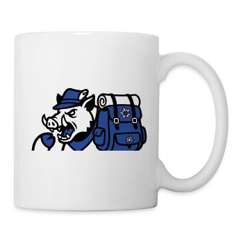 Wild Boar Backpack Logo - Mug - white - Right
