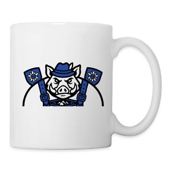 Wild boar costume mascot - Mug - white - Right