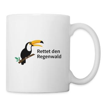 Rettet den Regenwald  - Tasse - Weiß - Rechts