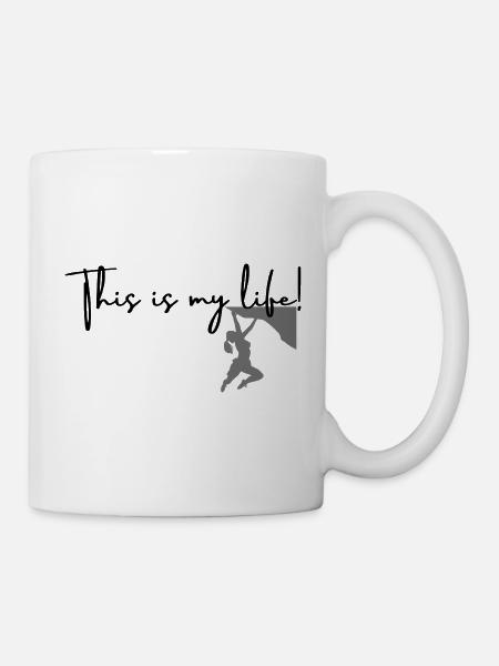 This is my life-KletternII - Tasse - Weiß