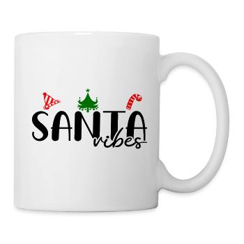 Weihnachtsbaum Zuckerstange Advent - Tasse - Weiß - Rechts