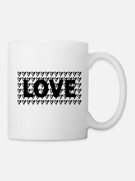 Love - Tasse - Weiß
