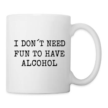 Funny Alcohol Pun - Tasse - Weiß - Rechts