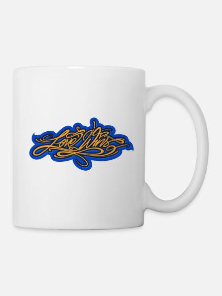 Love Wins - Tasse - Weiß